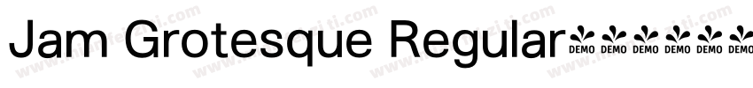 Jam Grotesque Regular字体转换